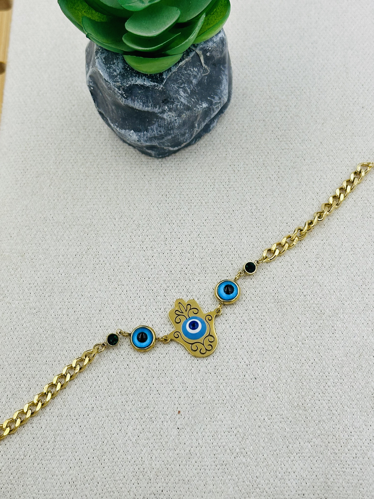 Evil eye hamsa bracelet