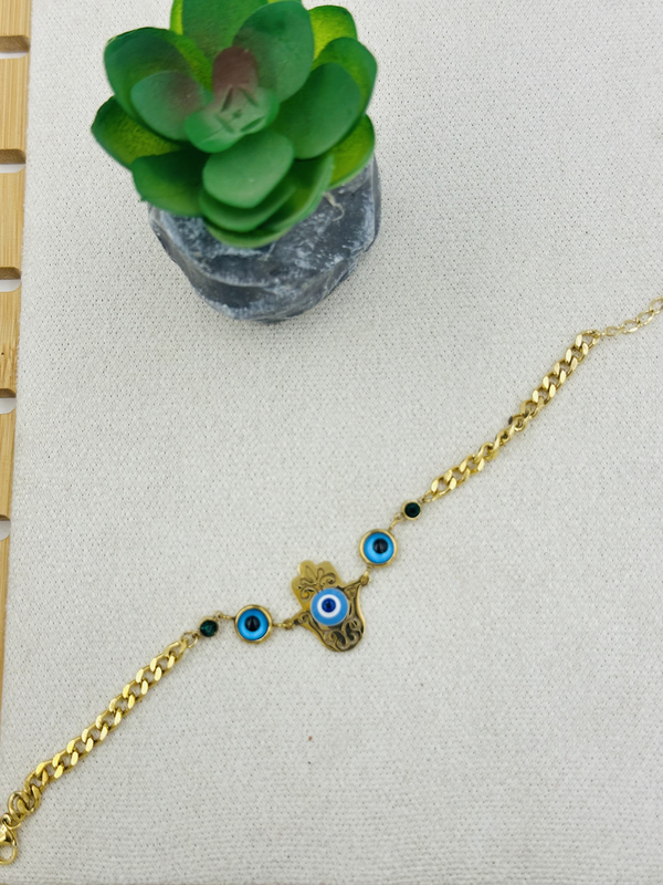 Evil eye hamsa bracelet