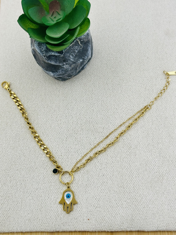 Evil eye minimal classic bracelet