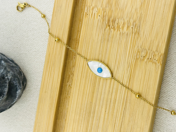Max minimal evil eye bracelet
