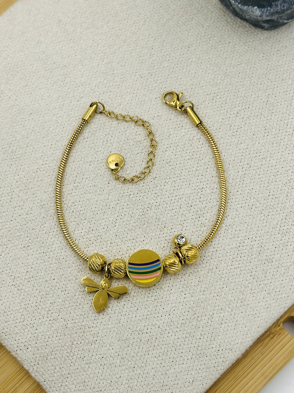 Rainbow butterfly bracelet