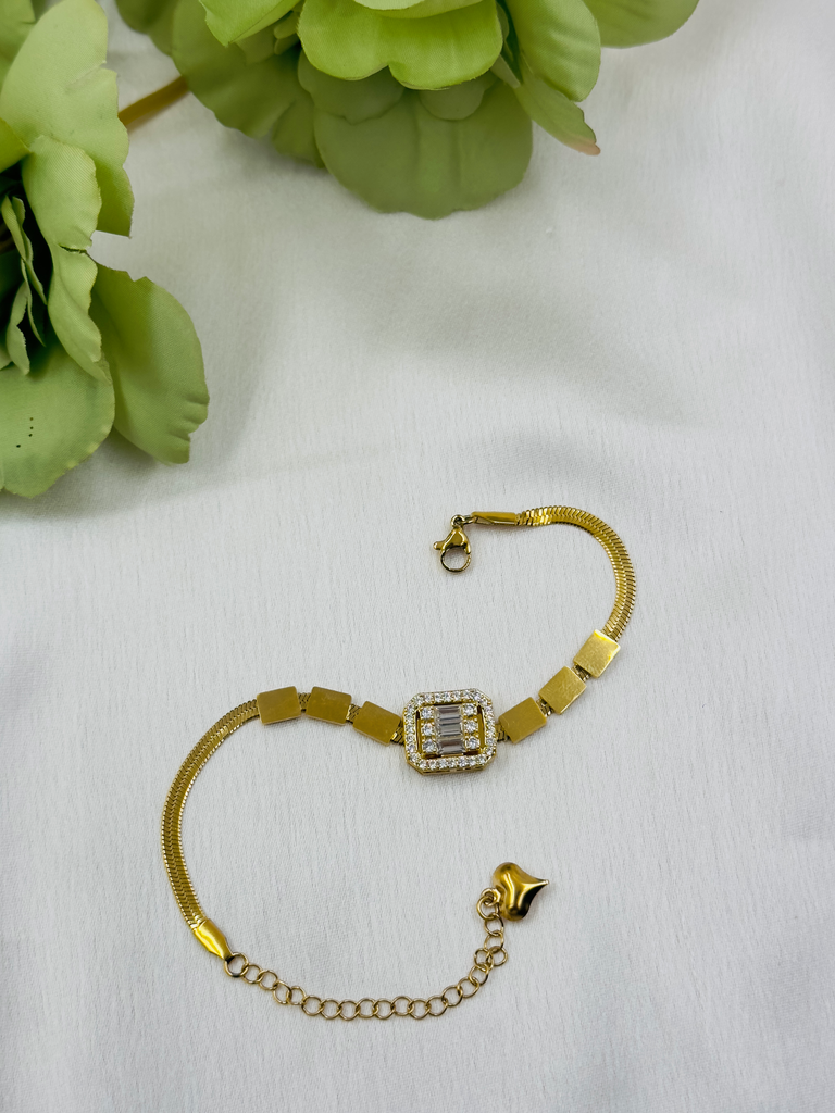 Crystal watch bracelet