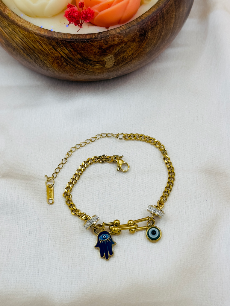 Classic hamsa evil eye bracelet