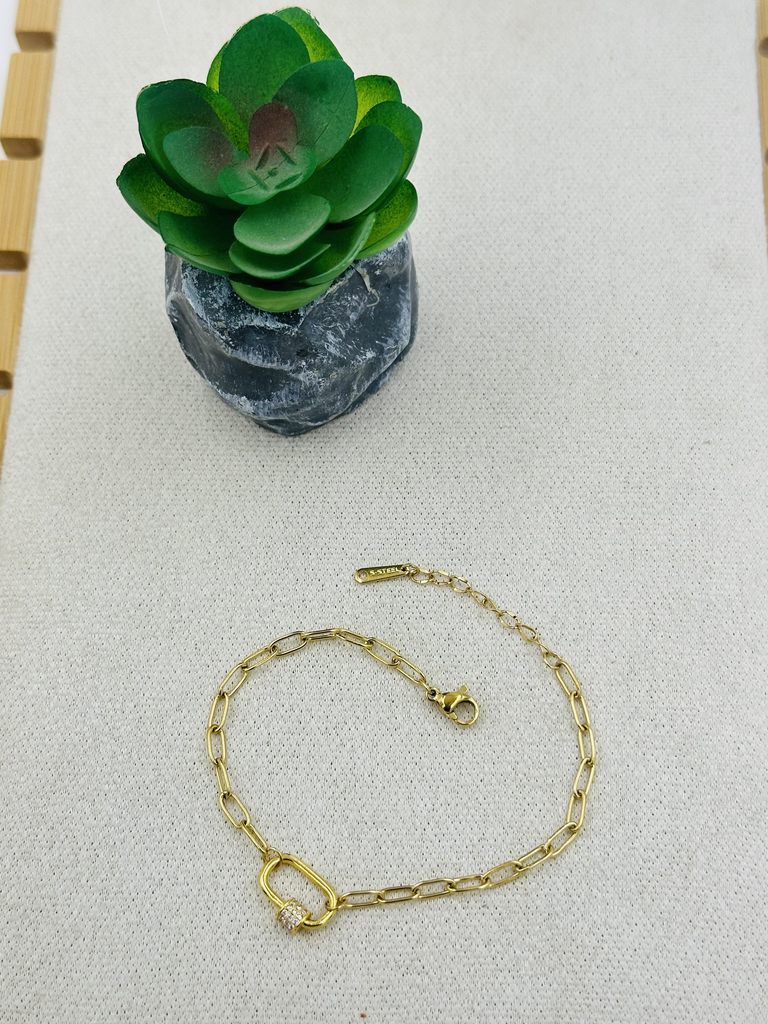 Nail clip bracelet