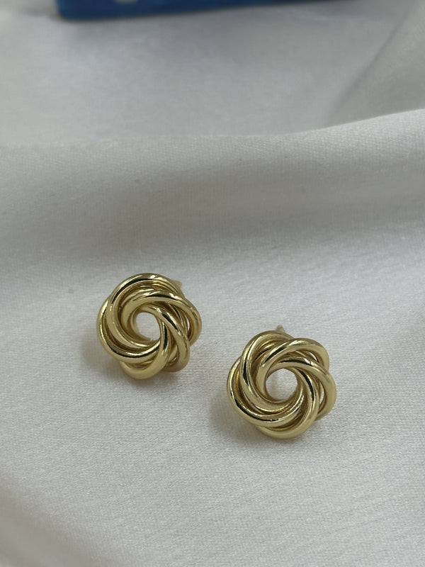 Cute chunky bun earrings