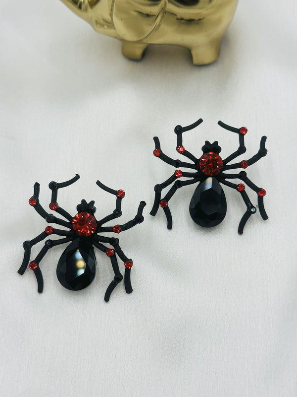 Black spider studs