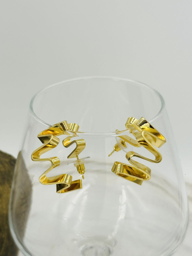 Hammered coin earrings