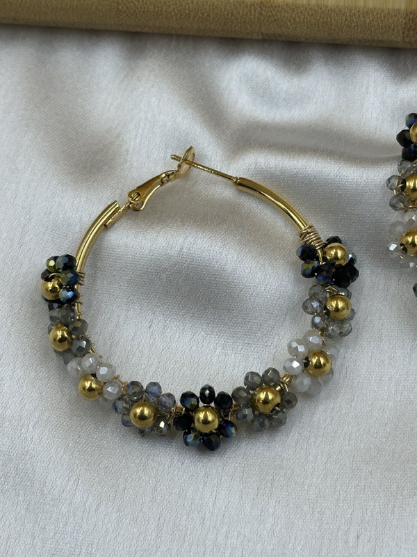 Golden shell earrings