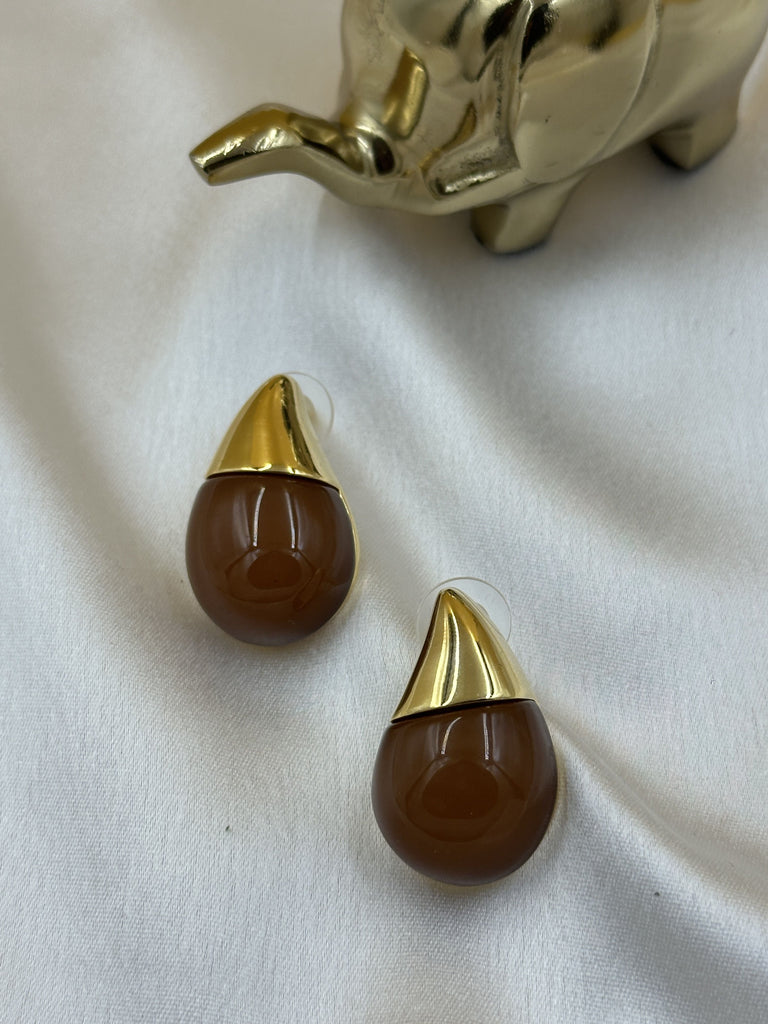 Pearly layer earrings