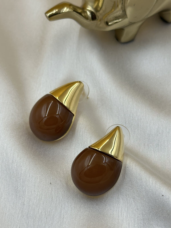 Pearly layer earrings