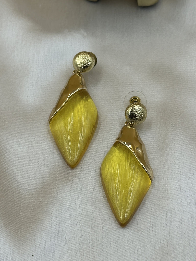 Silver bead long earrings