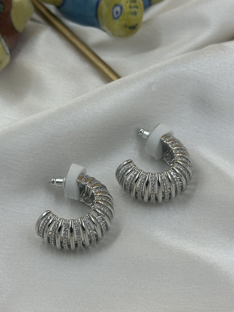 Silver embedded earcuffs
