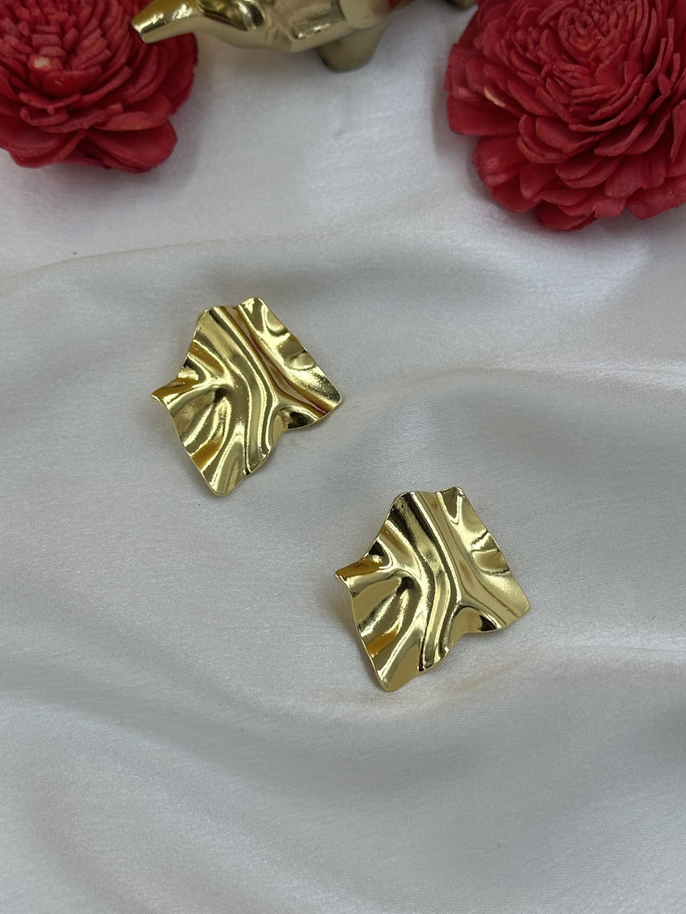 Uneven-plate-earrings