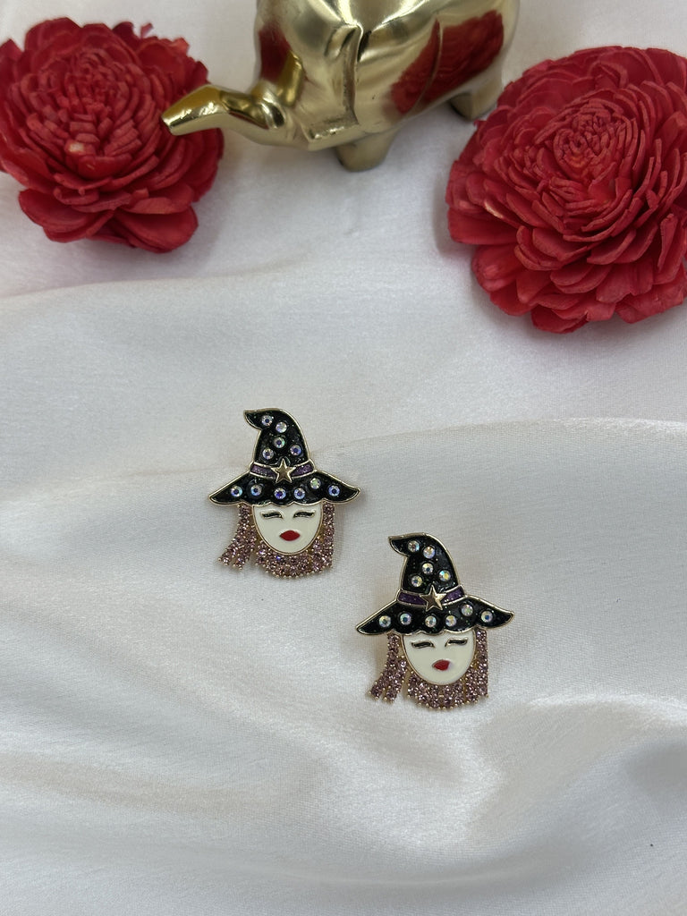 Funky barbie earrings