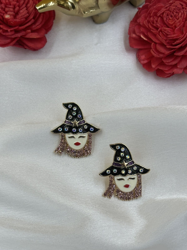 Funky barbie earrings