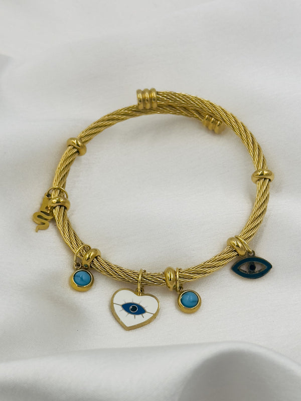 Funky evil eye charm kada