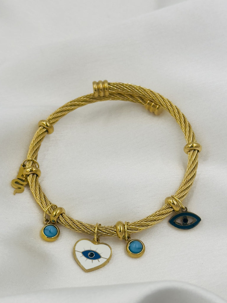 Funky evil eye charm kada