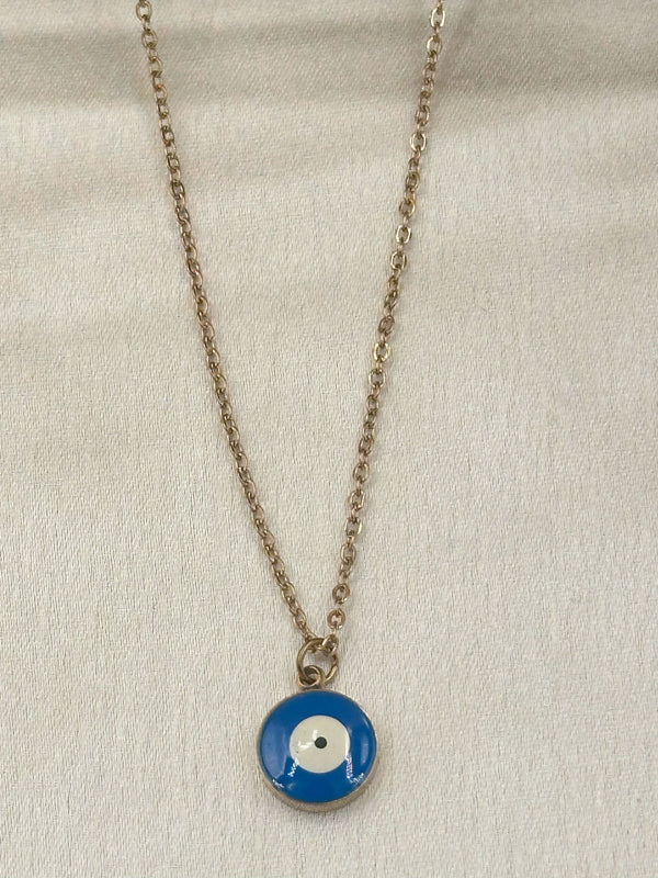 Minimal cute evileye chain