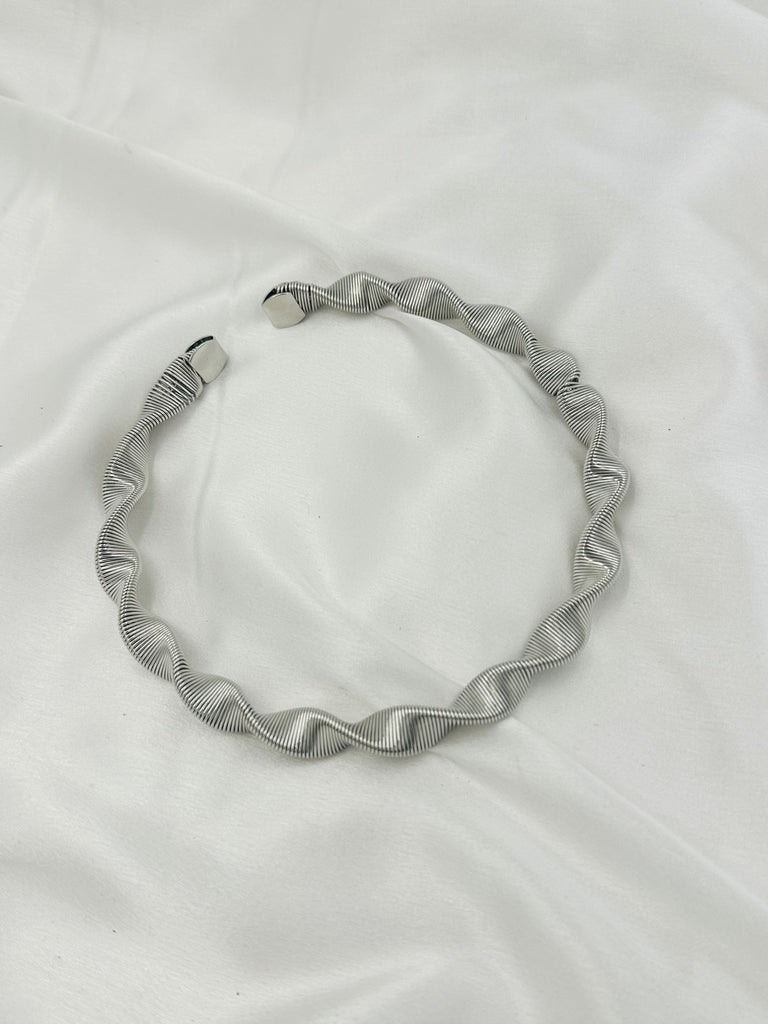 Evileye silver chain and bracelet set
