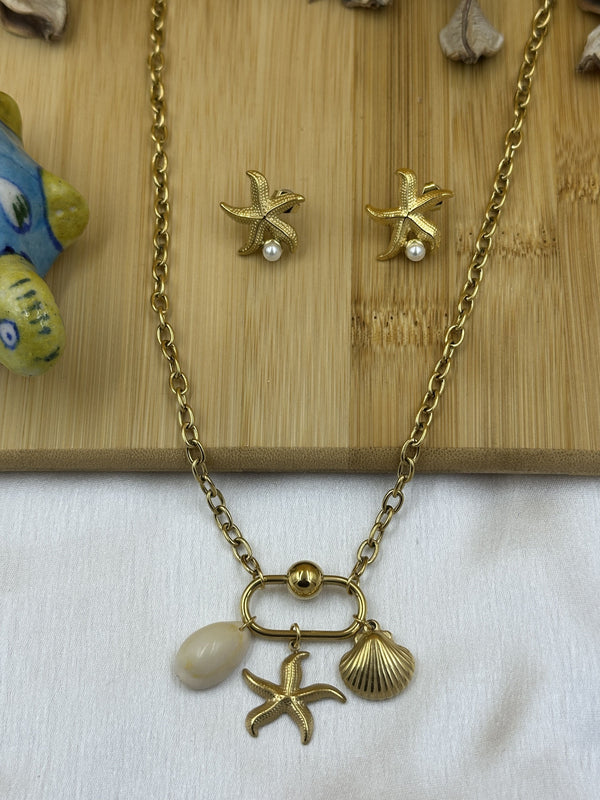 Nail clip beachy drop chain