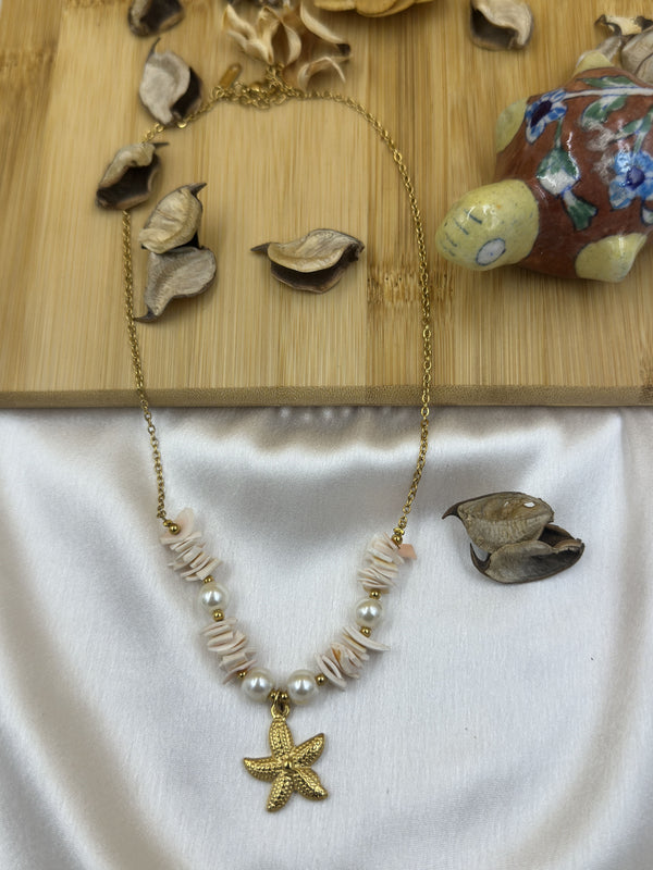 Cribble starfish neckpiece