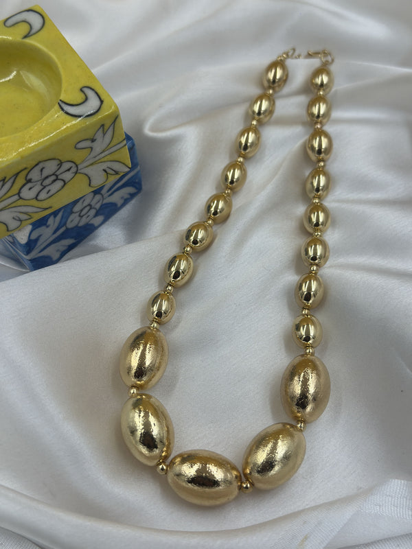 Solid beaded chunky chain