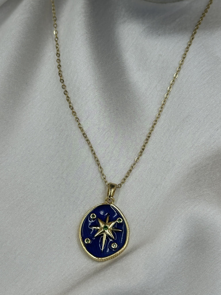 Boho blue neckpiece