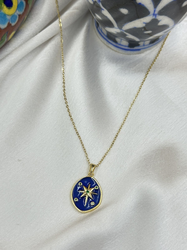 Boho blue neckpiece