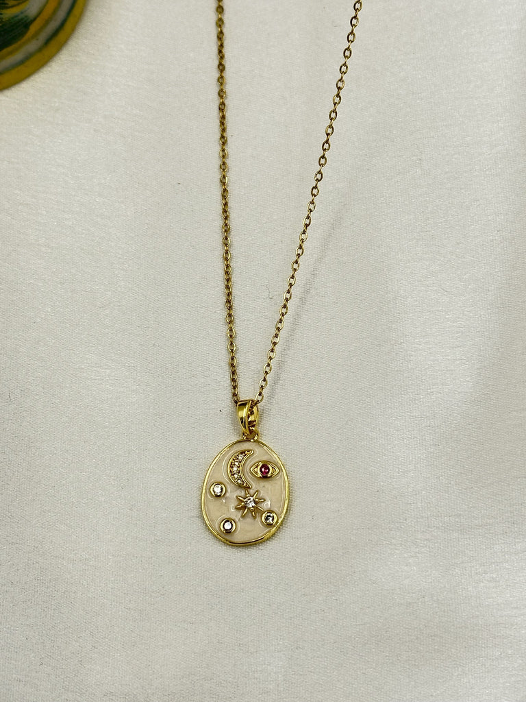 Boho white chain
