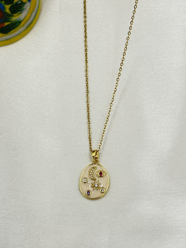 Boho white chain