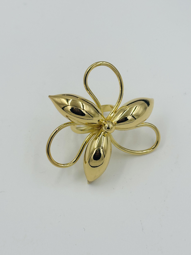 Gold chunky cocktail ring
