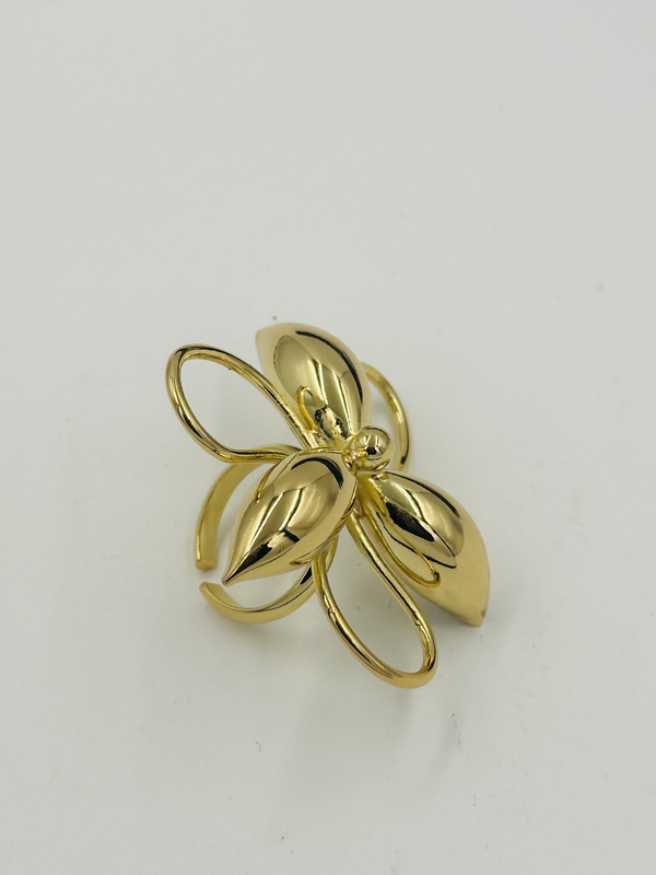 Gold chunky cocktail ring