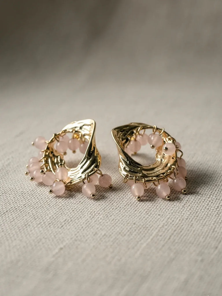 Pink blush earrings