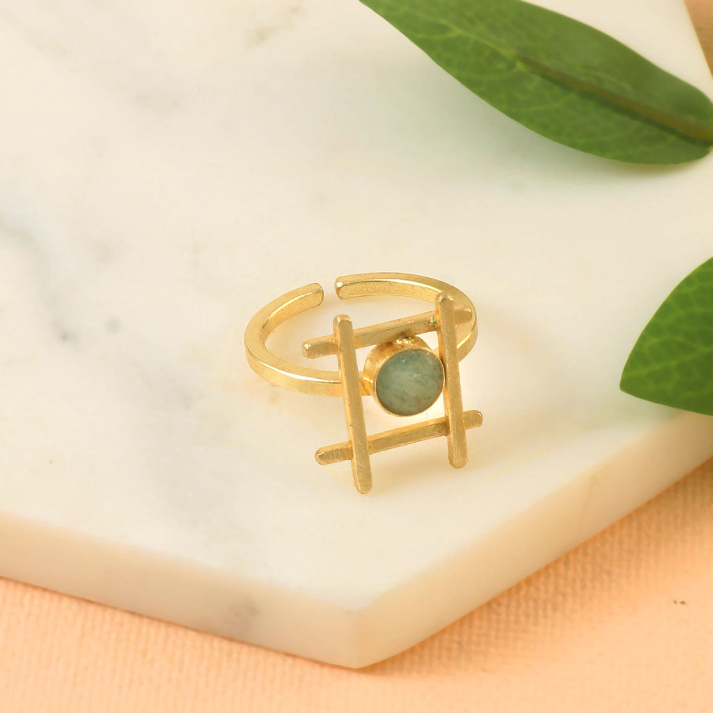 Boho criss-cross ring